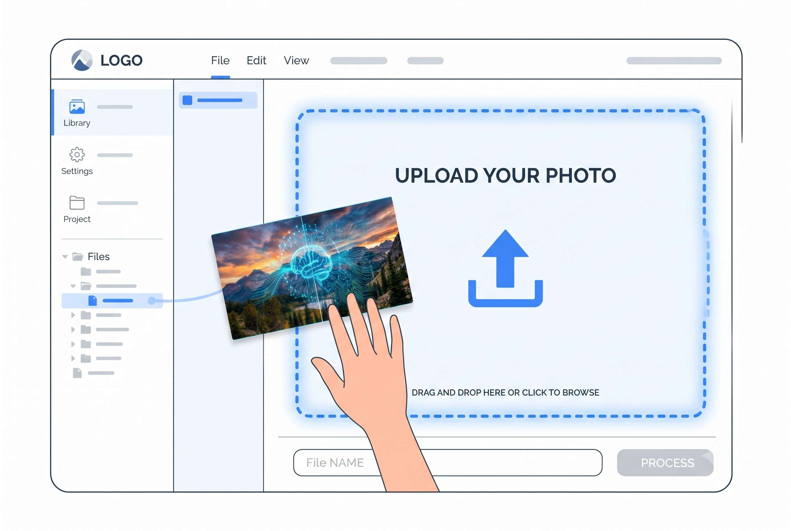 Step 1 - Upload your photo